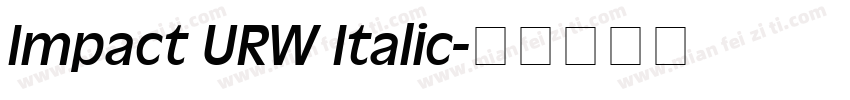 Impact URW Italic字体转换